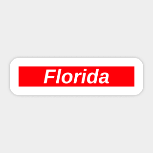 Florida // Red Box Logo Sticker